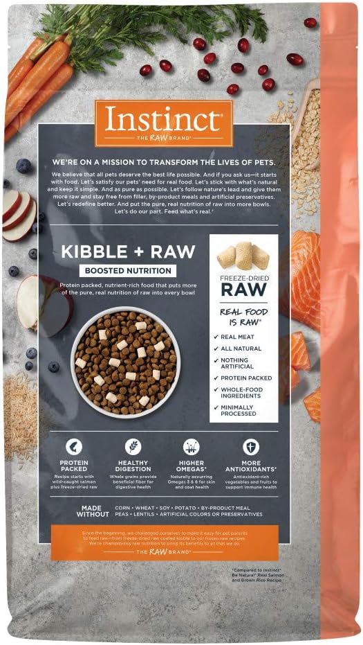 High-Protein Whole Grain Dog Food with Salmon & Freeze-Dried Beef