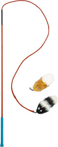 Interactive Dog Wand Toy with Squeaky Plush Attachment
