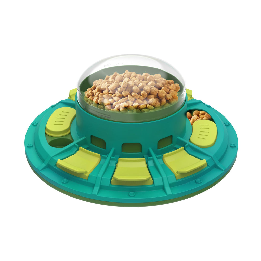Dog Slow Feeder Puzzle Toy with Treat Dispenser