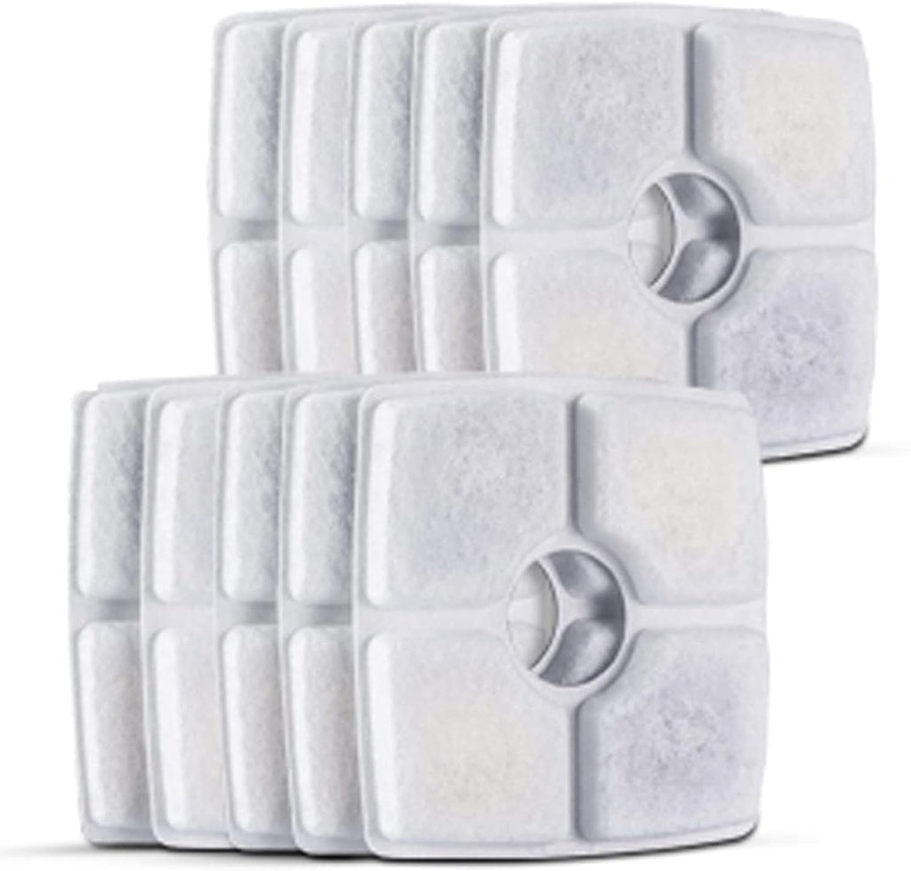 Replacement Filters for 84oz/2.5L Square Pet Fountains, Pack of 10