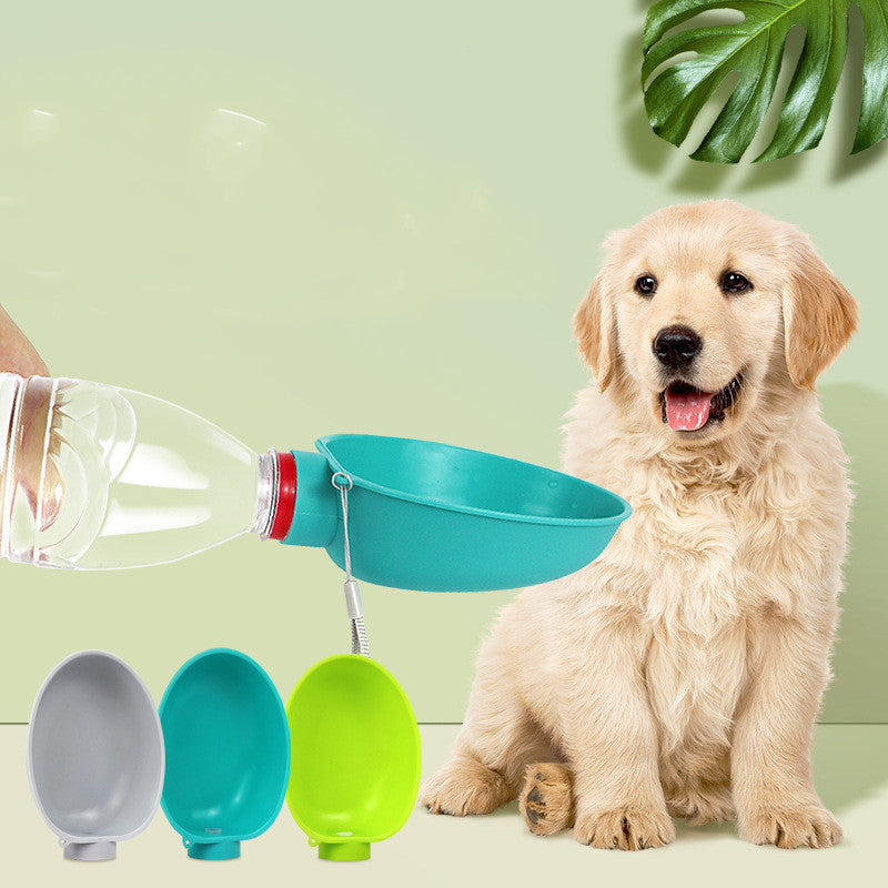 Portable Pet Water Feeder, Compact Travel Bottle, 125 x 95 x 40 mm