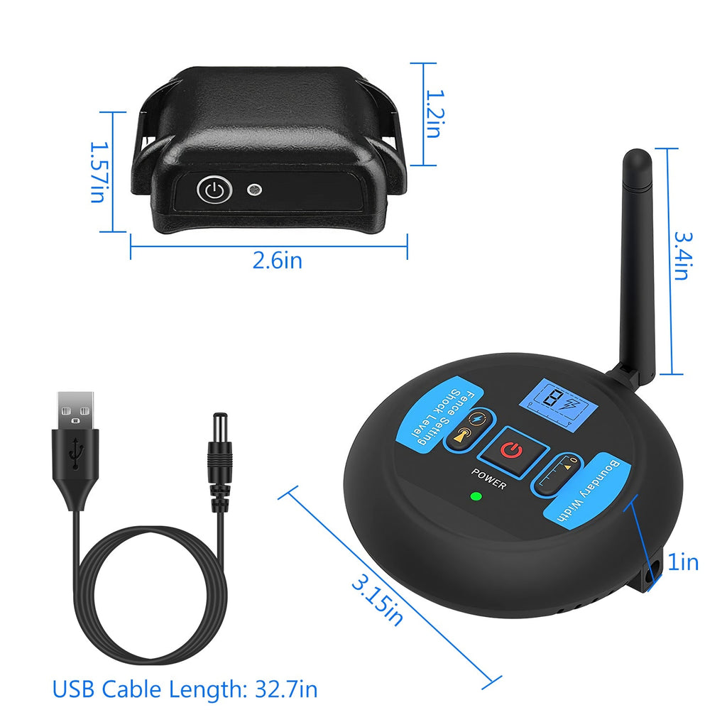 Wireless Electric Dog Fence with Adjustable Collar