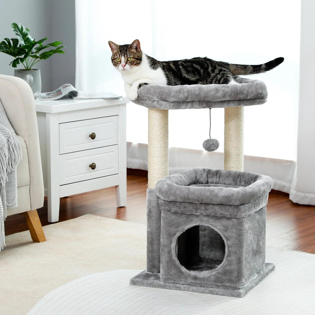 Medium Cat Tree with Removable Perches and Sisal Scratching Posts