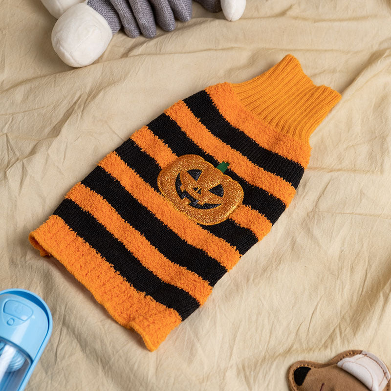 Halloween Dog Sweater – Acrylic Knit, Multiple Colors & Sizes