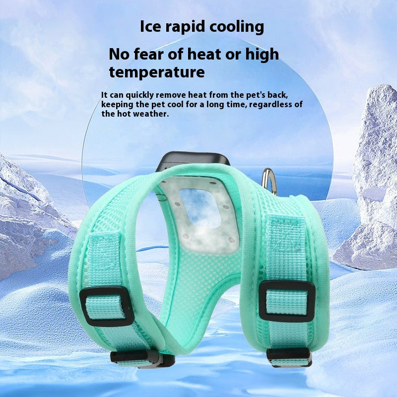 Wearable Pet Air Conditioner Harness for Small Dogs & Cats
