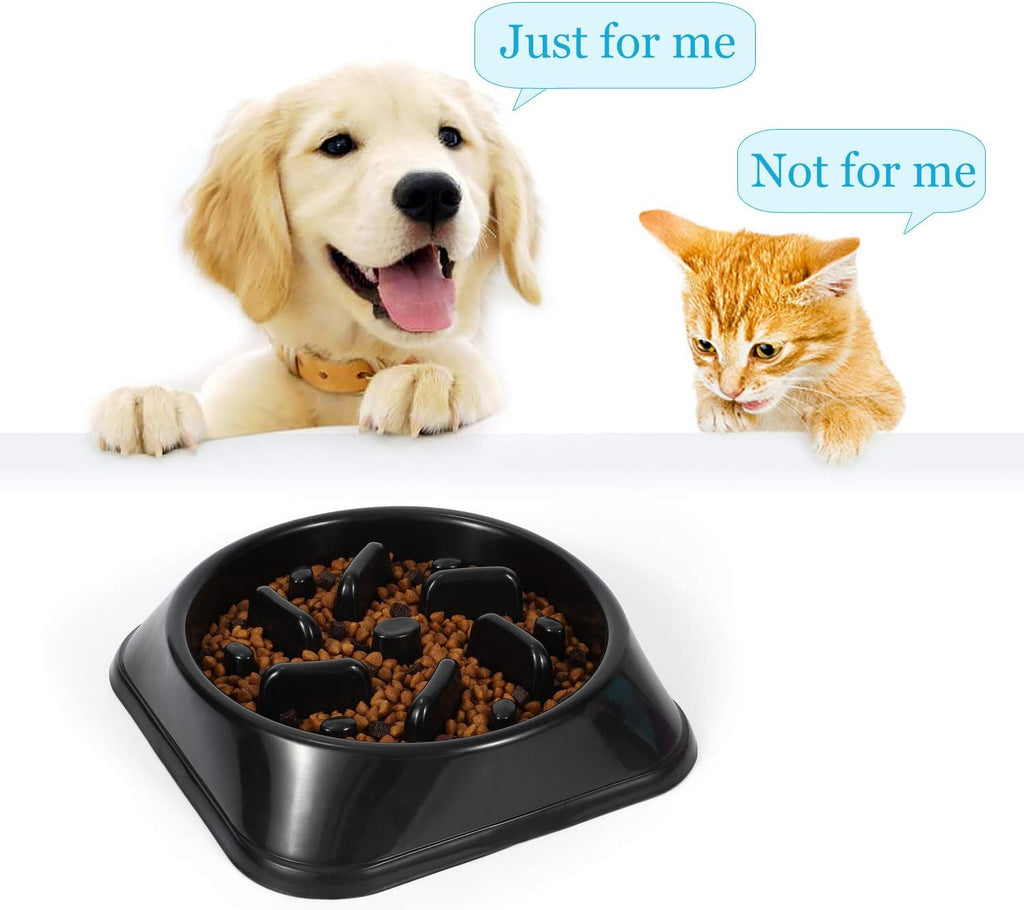 Dog Slow Feeder Bowl with Non-Slip Base, Dishwasher Safe