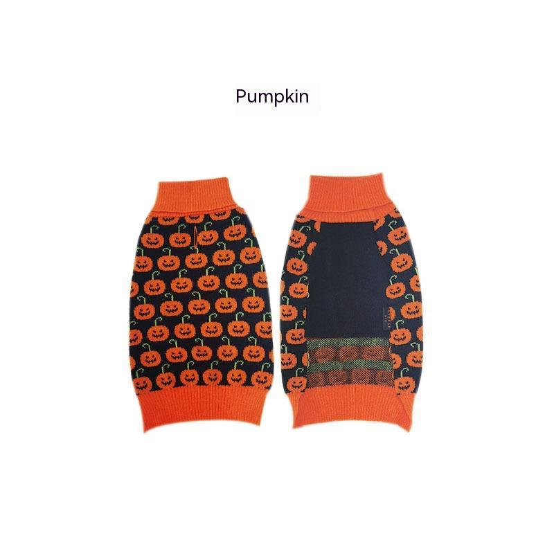 Halloween Dog Sweater – Acrylic Knit, Multiple Colors & Sizes