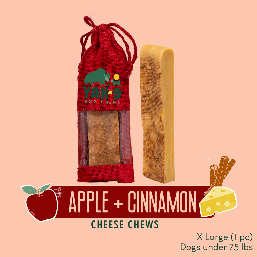 Apple & Cinnamon Yak Milk Dog Chew – All Natural Ingredients