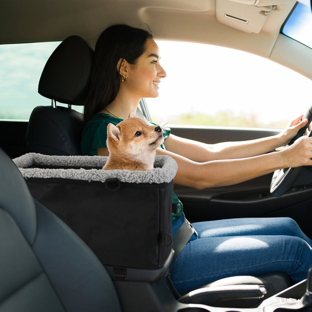 Small Pet Car Seat for Center Console, Up to 9 lbs