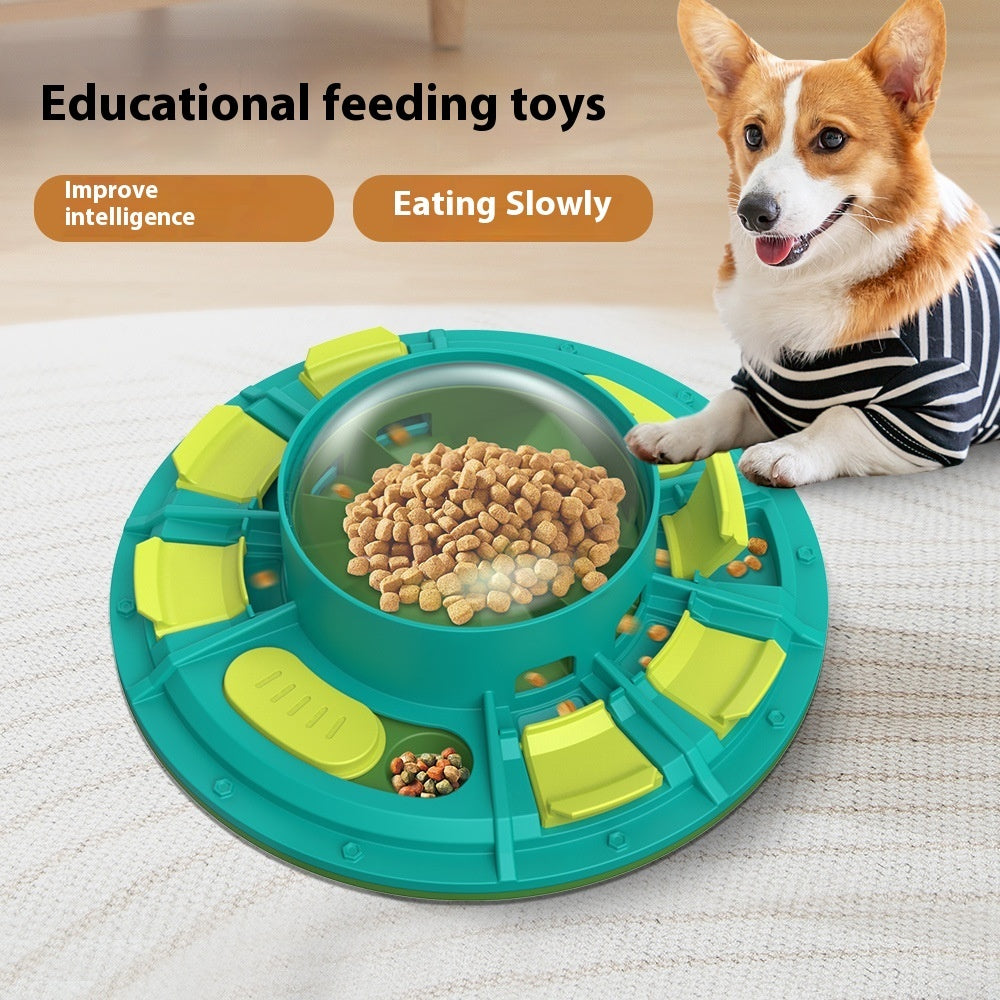 Dog Slow Feeder Puzzle Toy with Treat Dispenser