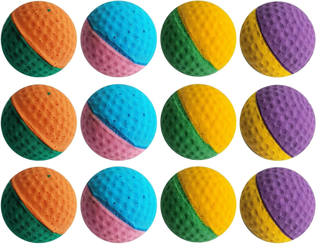Mini Cat Foam Ball Toy, 1.6-Inch Soft Latex for Indoor Play