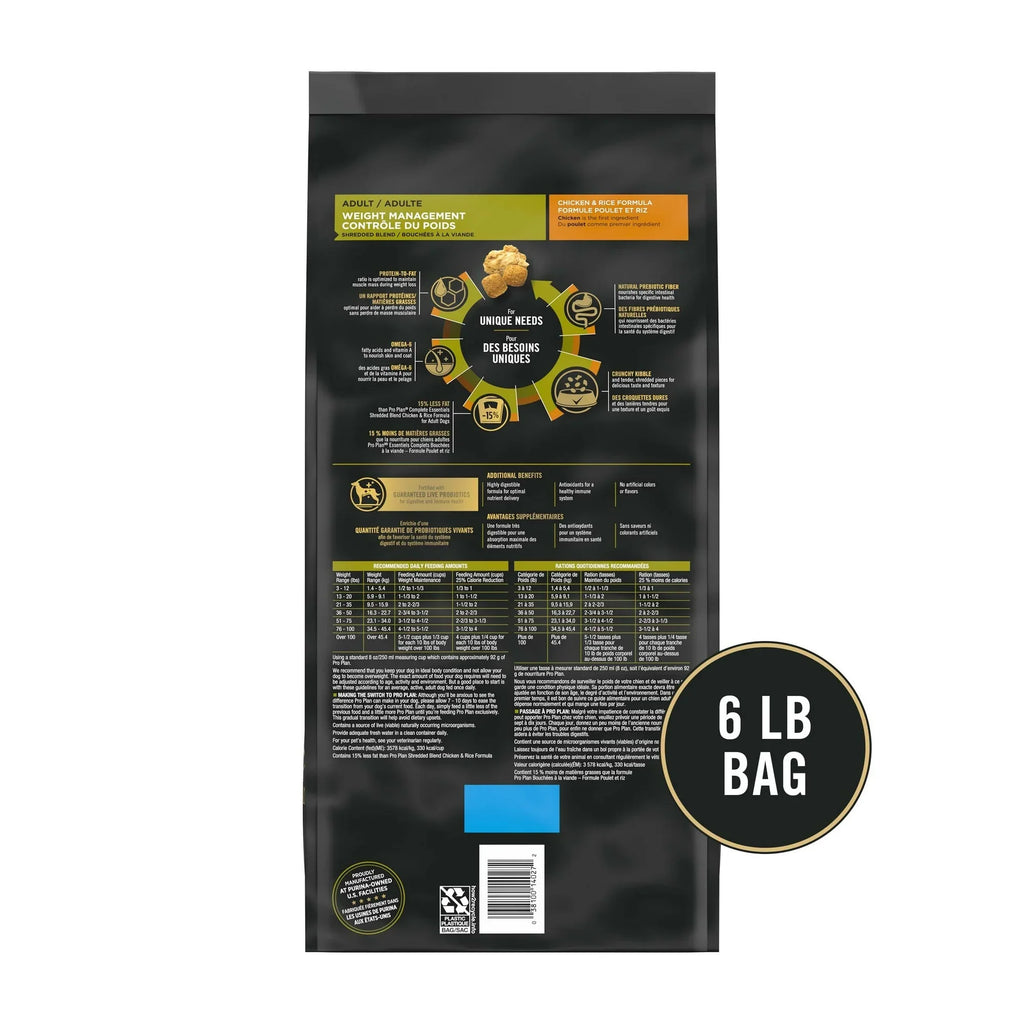 High-Protein Chicken Weight Management Dog Food for Adults