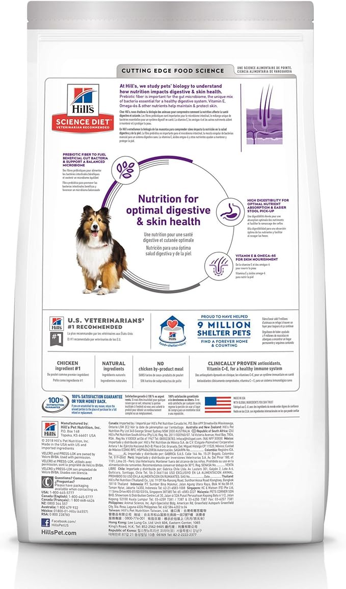 Dry Dog Food for Small Breeds, Sensitive Stomach & Skin