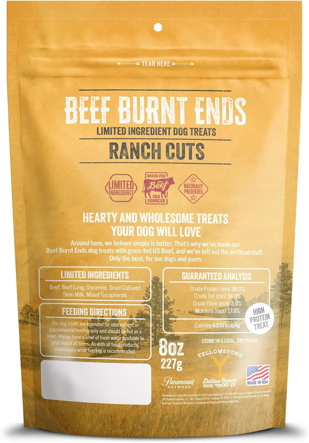Beef Jerky Dog Treats – 100% US Beef, Minimal Ingredients