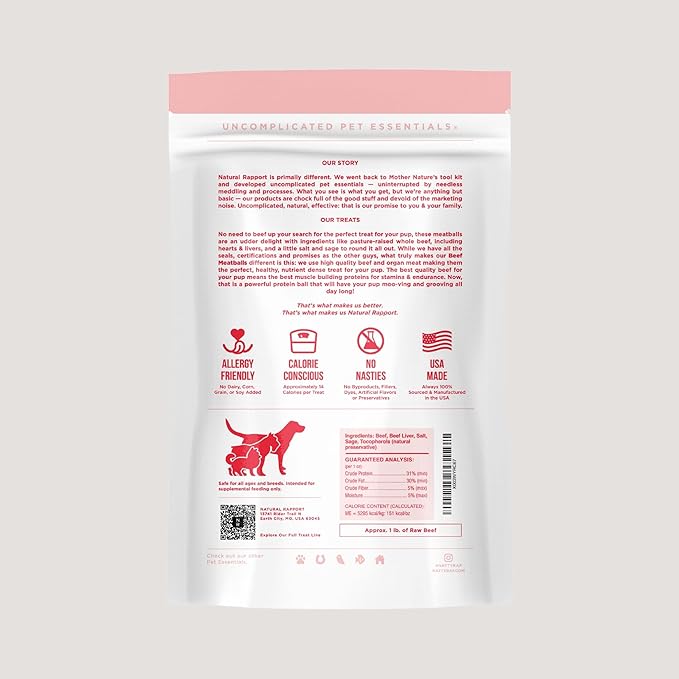 Freeze-Dried Beef Meatball Dog Treats