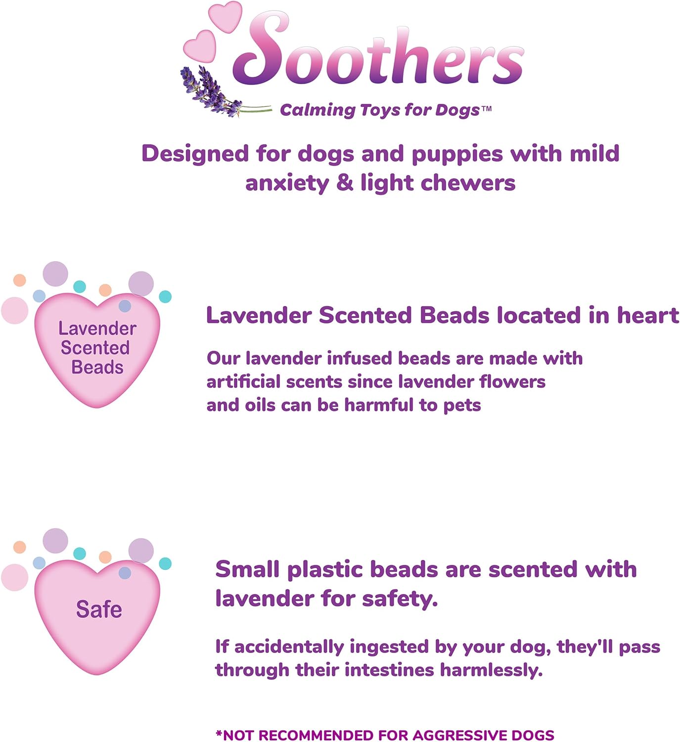 Calming Lavender Plush Dog Companion with Warming Pouch