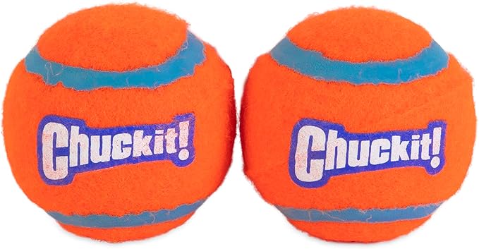 Dog Tennis Ball with Extra-Thick Rubber Core, Small or Medium