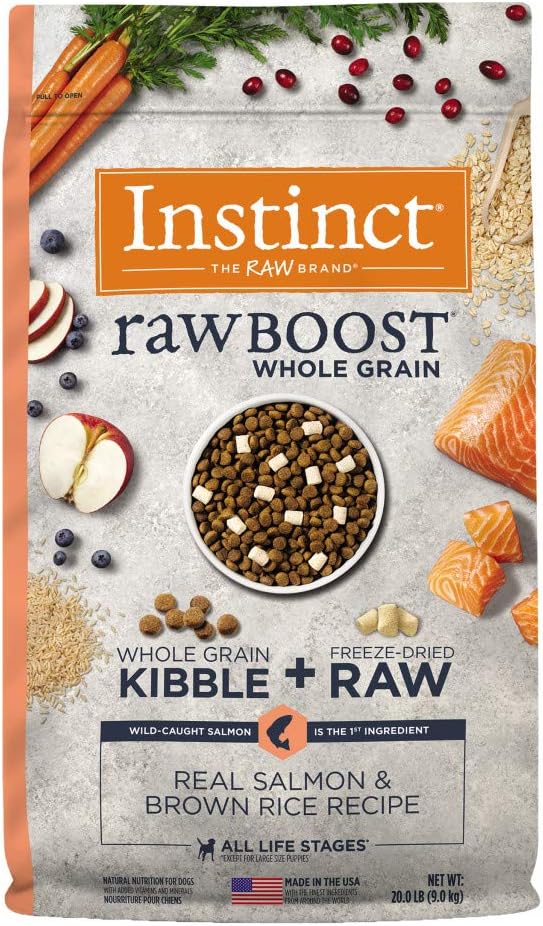 High-Protein Whole Grain Dog Food with Salmon & Freeze-Dried Beef