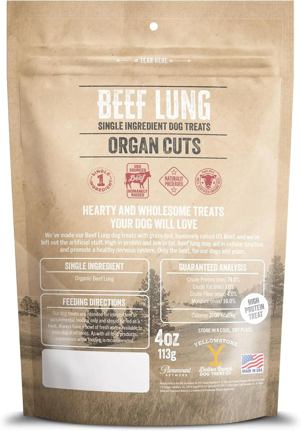 Beef Jerky Dog Treats – 100% US Beef, Minimal Ingredients