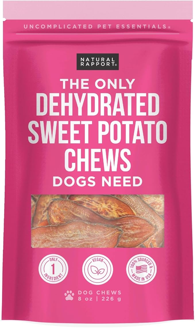 Sweet Potato Dog Chews – Single Ingredient, Vegan Treats