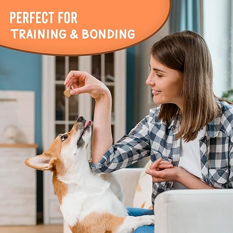 Dog Training Treats with California Peanut Butter, Fresh-Keeper Canister