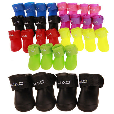 Cartoon Pet Rain Boots – Waterproof, Non-Slip, Multiple Sizes