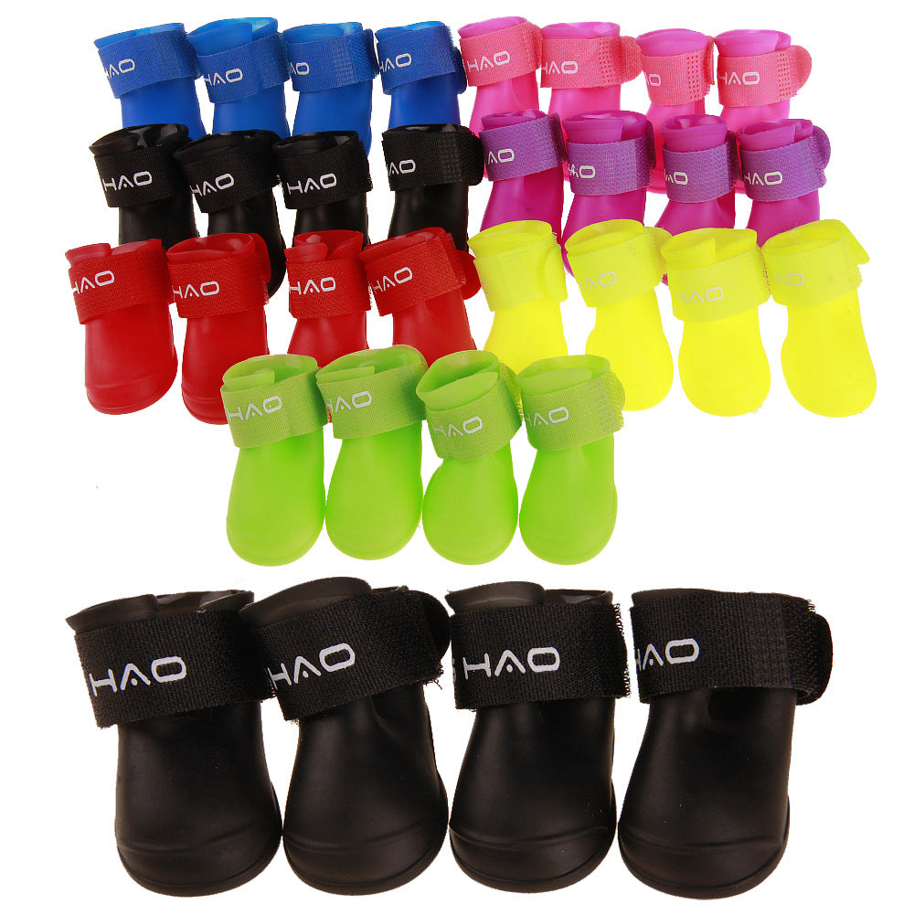 Cartoon Pet Rain Boots – Waterproof, Non-Slip, Multiple Sizes