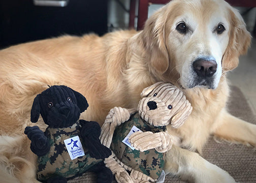 Knottie Large Service Dog Tribute Dog Toy – Luke & Klondike Edition