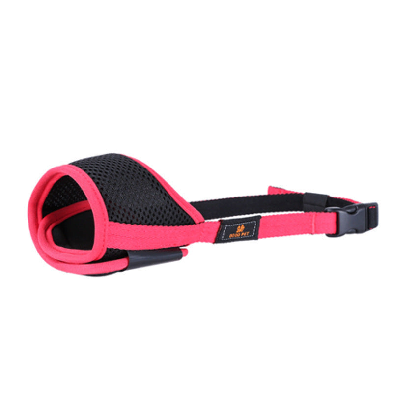 Breathable Mesh & Canvas Dog Muzzle, Adjustable Fit, XS–XXL