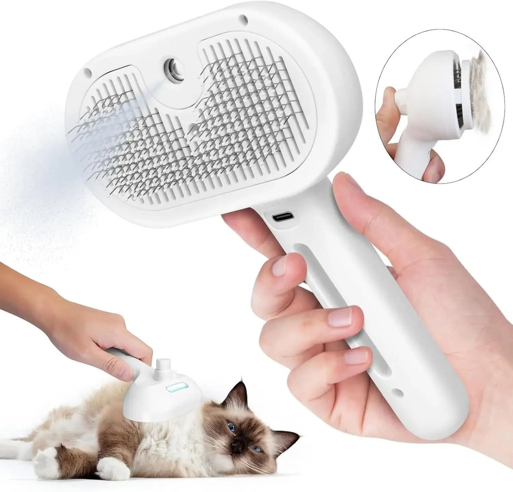 Plastic Dog Grooming Comb – White, Green, or Pink