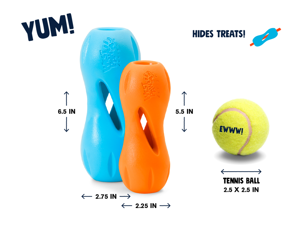 Qwizl Durable Treat Toy for Dogs Who Love to Chew