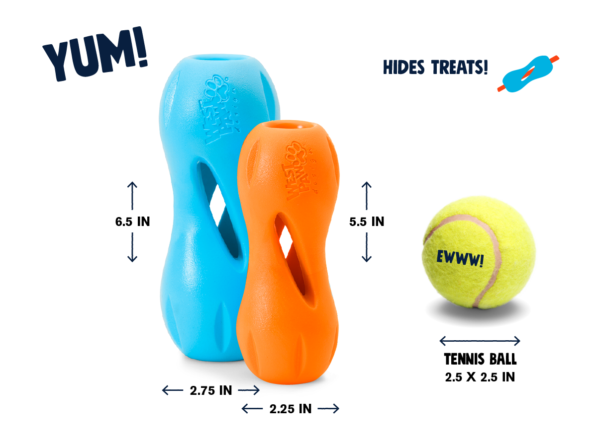 Qwizl Durable Treat Toy for Dogs Who Love to Chew