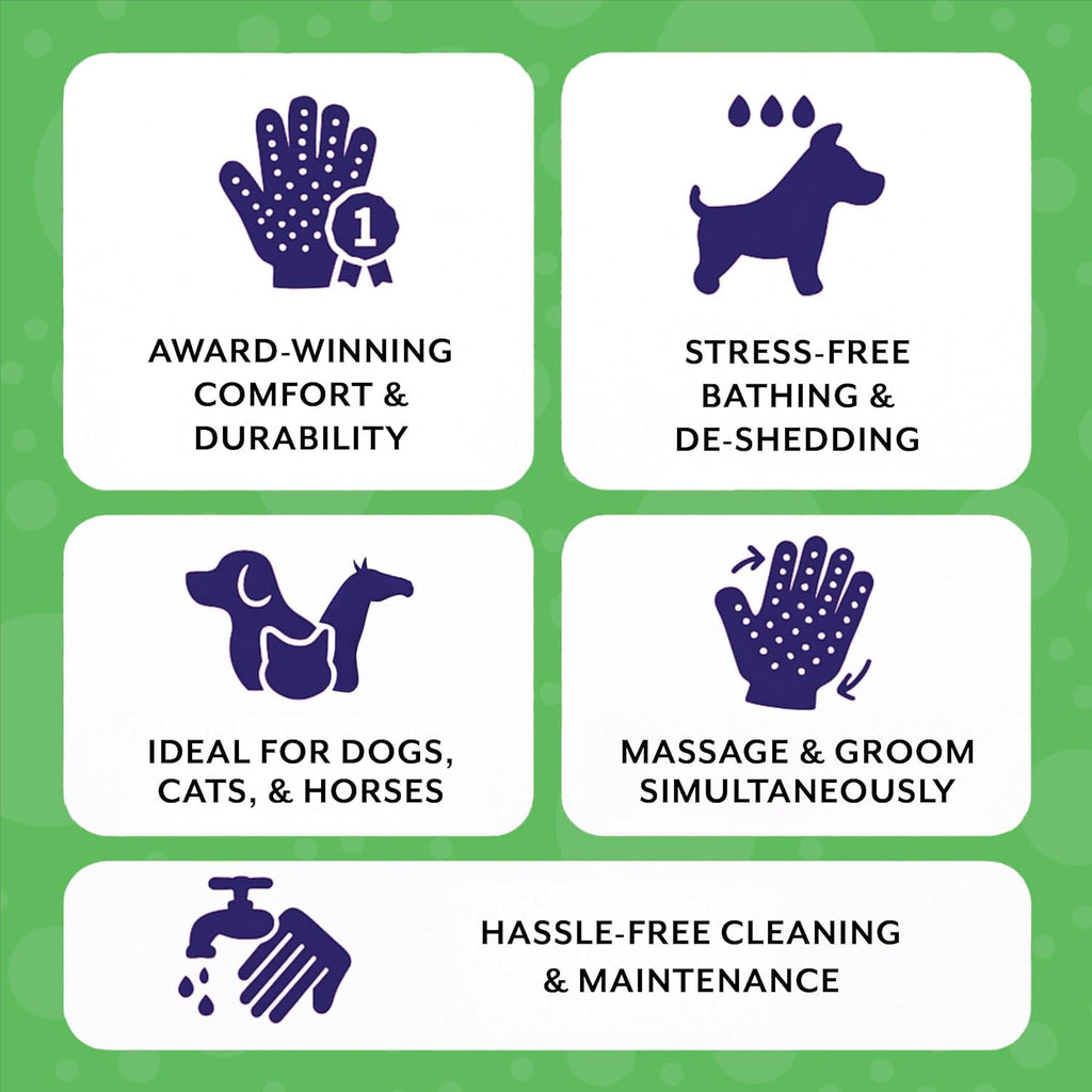 Aloe & Oats Pet Grooming Kit with HandsOn Gloves (Small)
