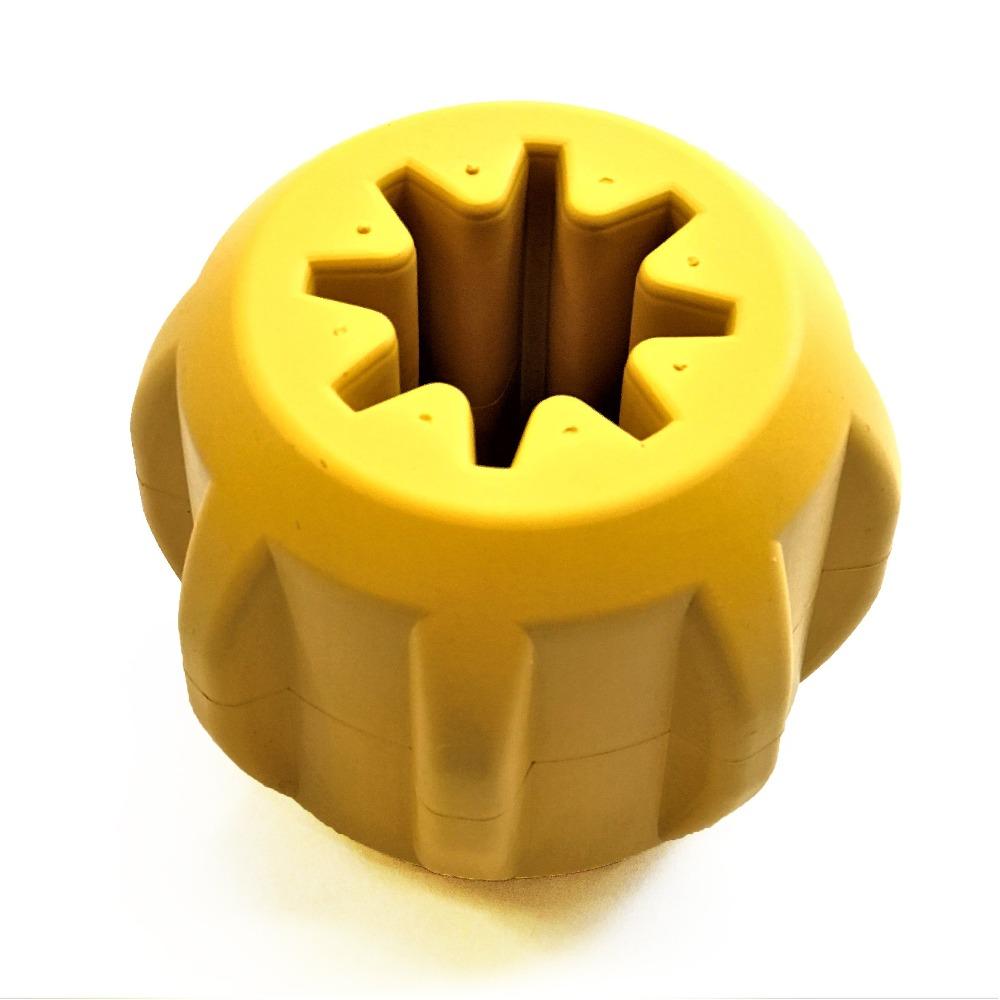 Gear eDispenser Rubber Chew Toy and Treat Holder for Power Chewers, Large
