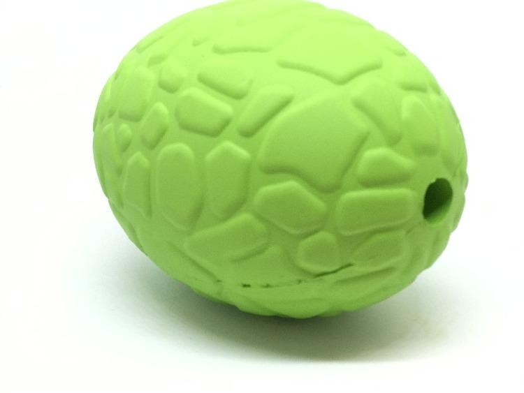 Dinosaur Egg Dog Chew Toy & Treat Dispenser for Large Dogs, Green