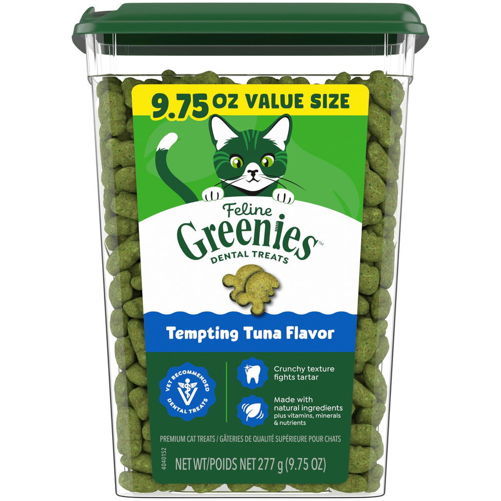 Feline Greenies Dental Cat Treats Tuna Flavor for Adult Cats
