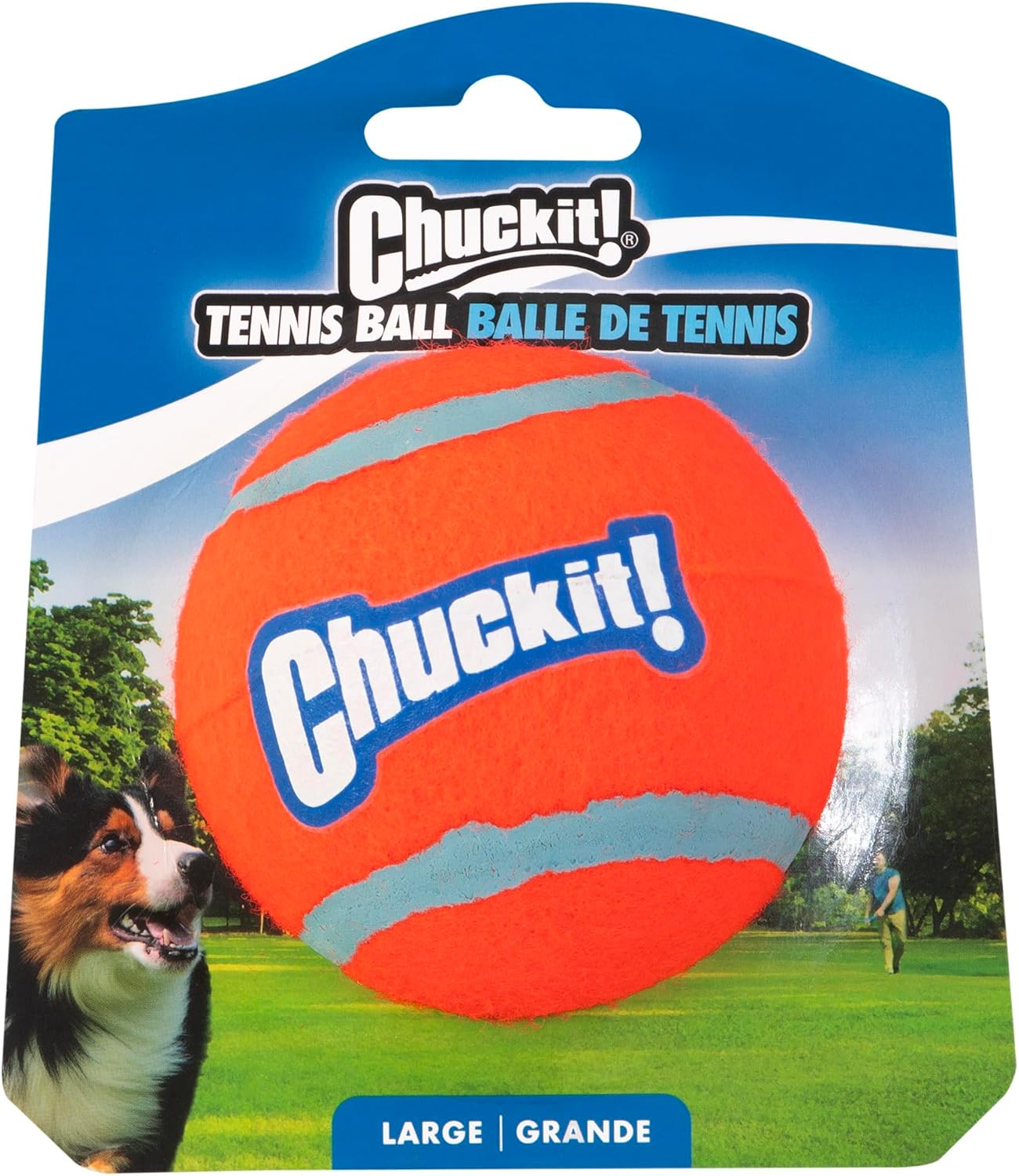 Large Dog Tennis Ball, Extra-Thick Rubber Core, 3" Diameter