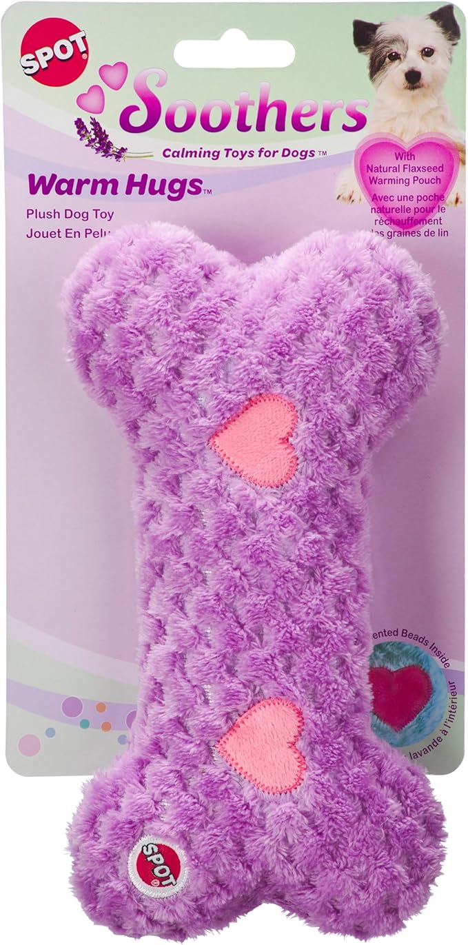 Calming Lavender Plush Dog Companion with Warming Pouch
