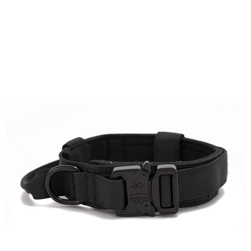 Adjustable Tactical Dog Collar for Training and Outdoor Adventures
