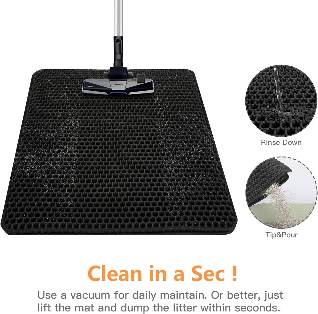 Large Honeycomb Cat Litter Mat – Soft, Waterproof, Easy Clean
