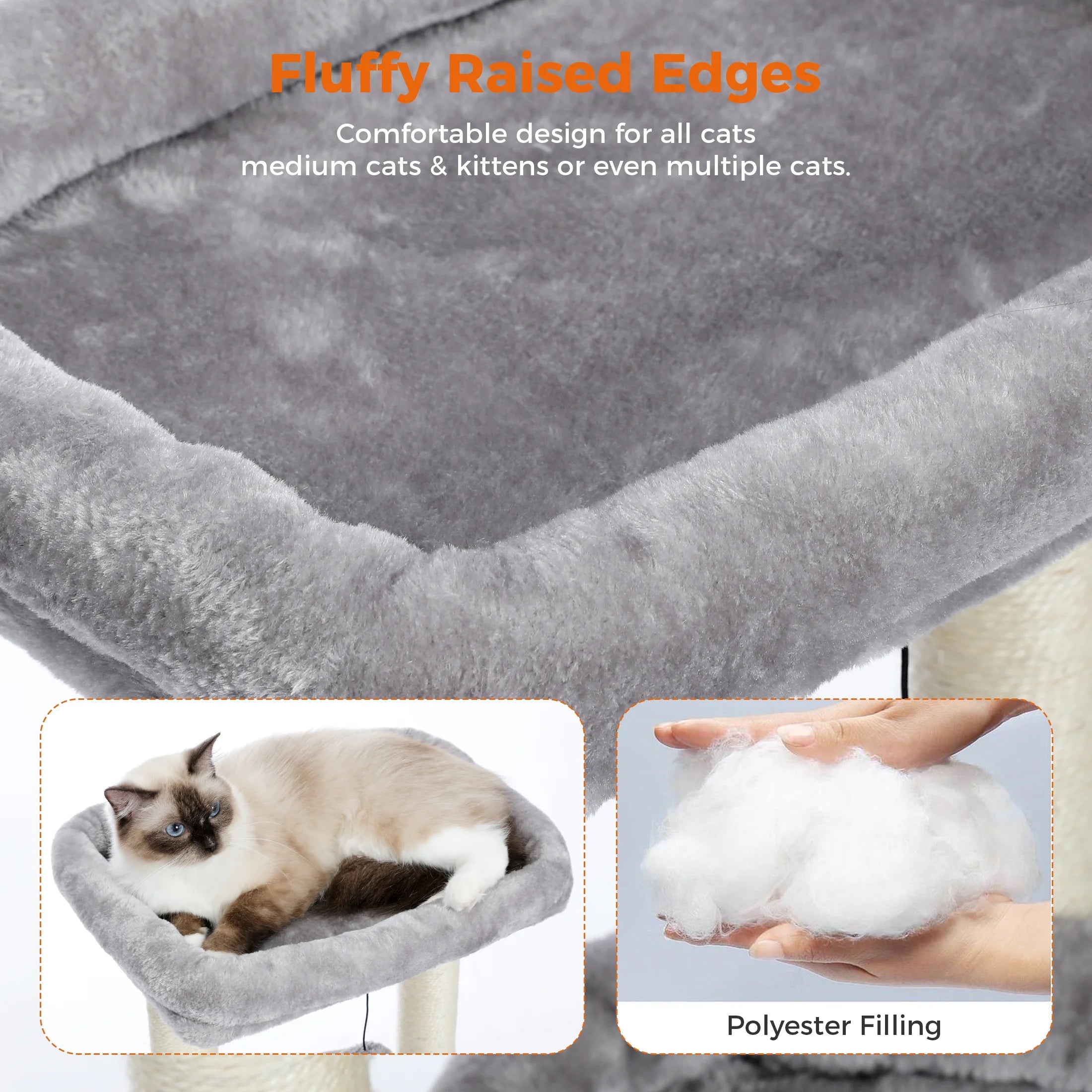 Medium Cat Tree with Removable Perches and Sisal Scratching Posts