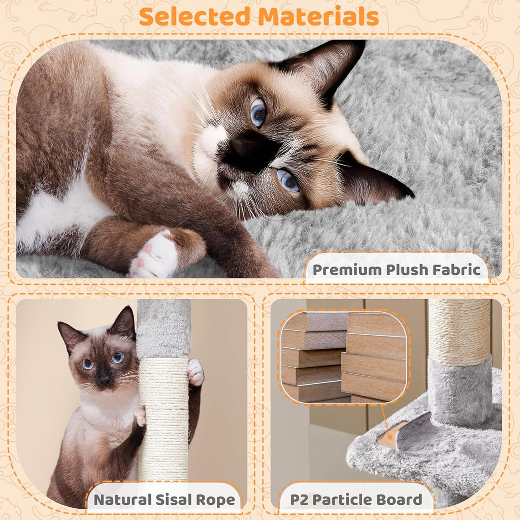 Multilevel Cat Tree with Condo, Perches & Scratching Posts