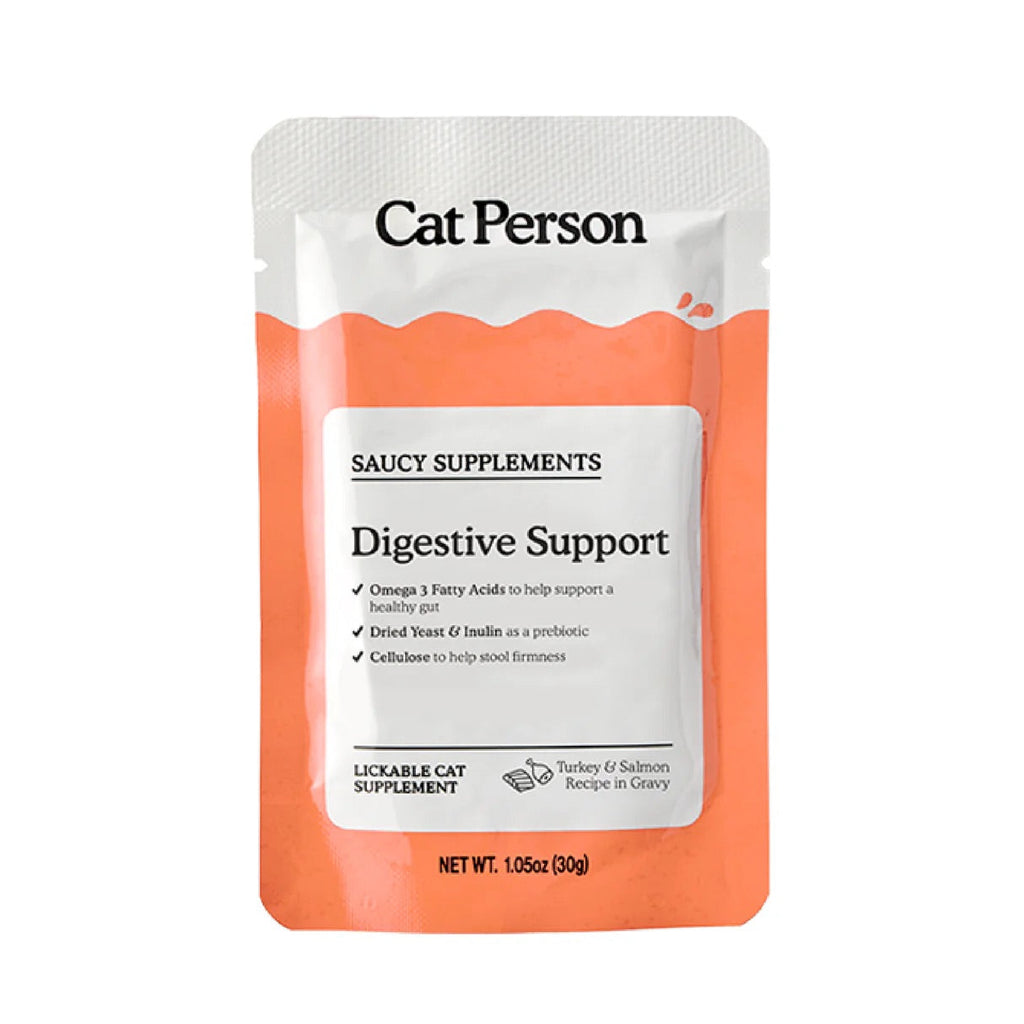 Turkey & Salmon Cat Meal Topper with Gravy for Digestive Support