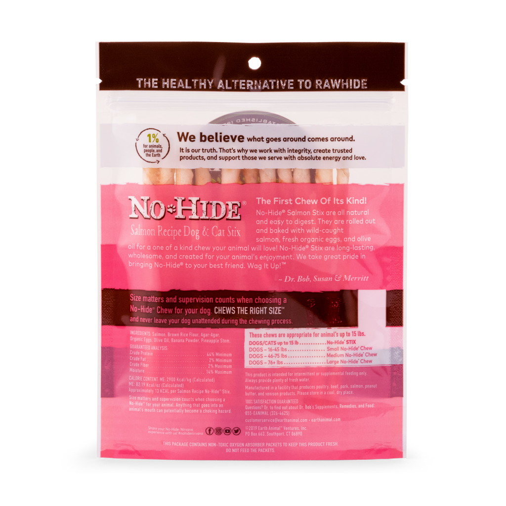 Stix Wild-Caught Salmon Chews for Small Dogs & Cats