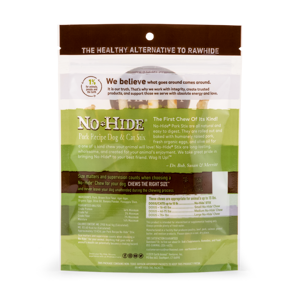 Stix Chews for Small Dogs & Cats with Humanely Raised Pork