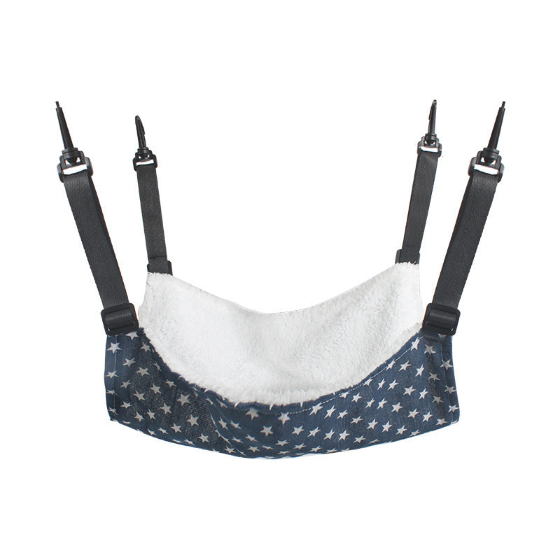Flannel Cat Hammock with Plastic Hooks, Multiple Sizes
