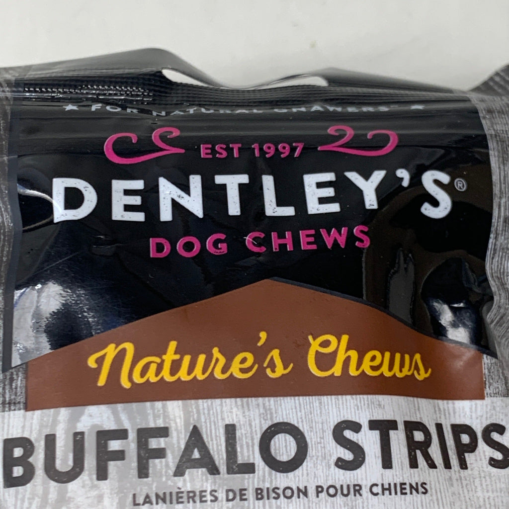 Dentley’s All Natural Buffalo Strips Dog Chews 3-Pack