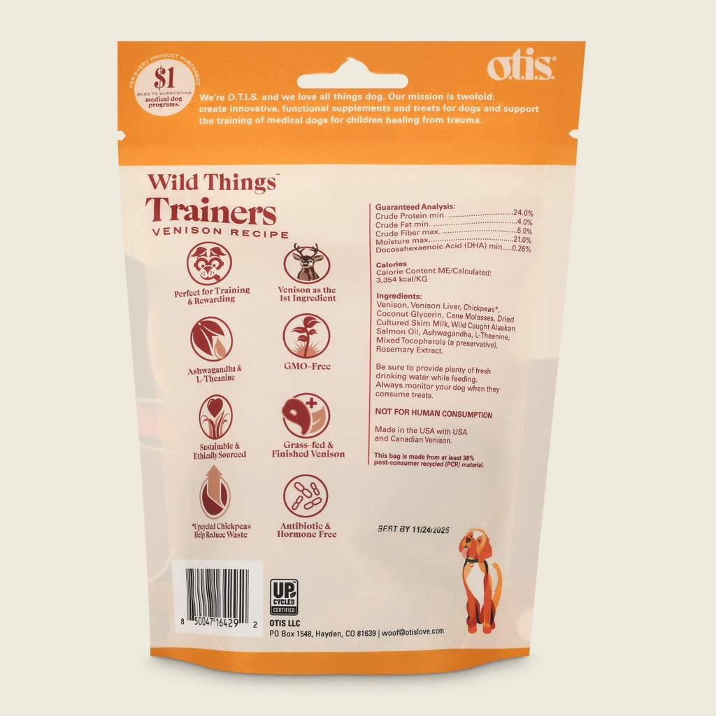 Venison Training Dog Treats with Ashwagandha & DHA, 4oz