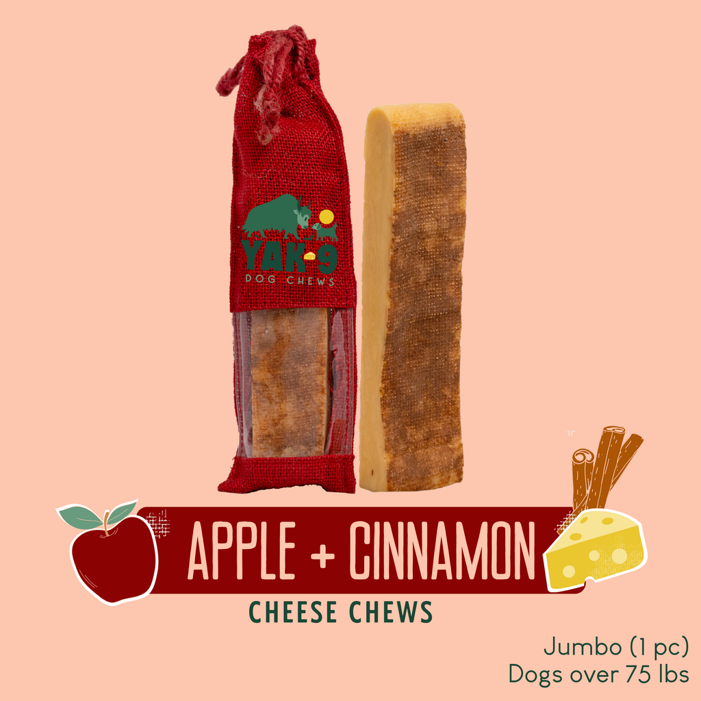 Apple & Cinnamon Yak Milk Dog Chew – All Natural Ingredients