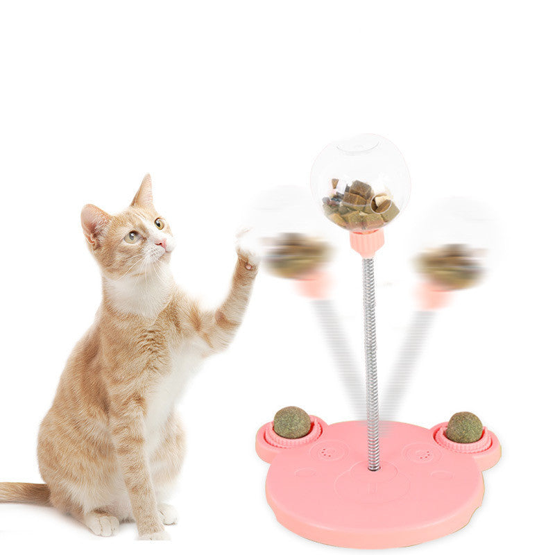 Leaky Ball Suction Cup Toy for Cats and Dogs, Slow Feeder Design